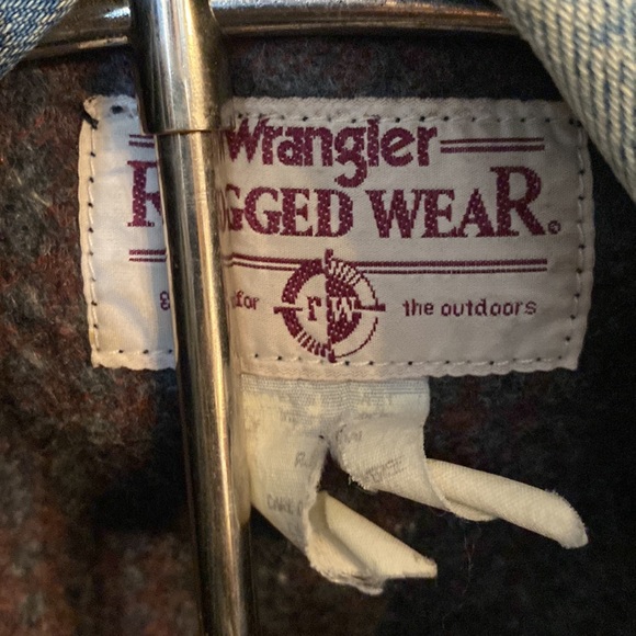 Vintage wrangler rugged wear Jean jacket with wool liner - Picture 2 of 9